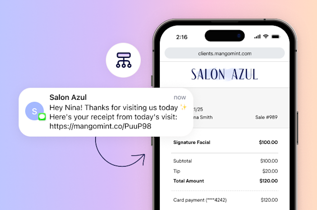 Text receipts to clients using Flows 🧾