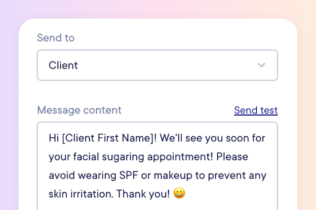 Send test text messages & improved email subject options