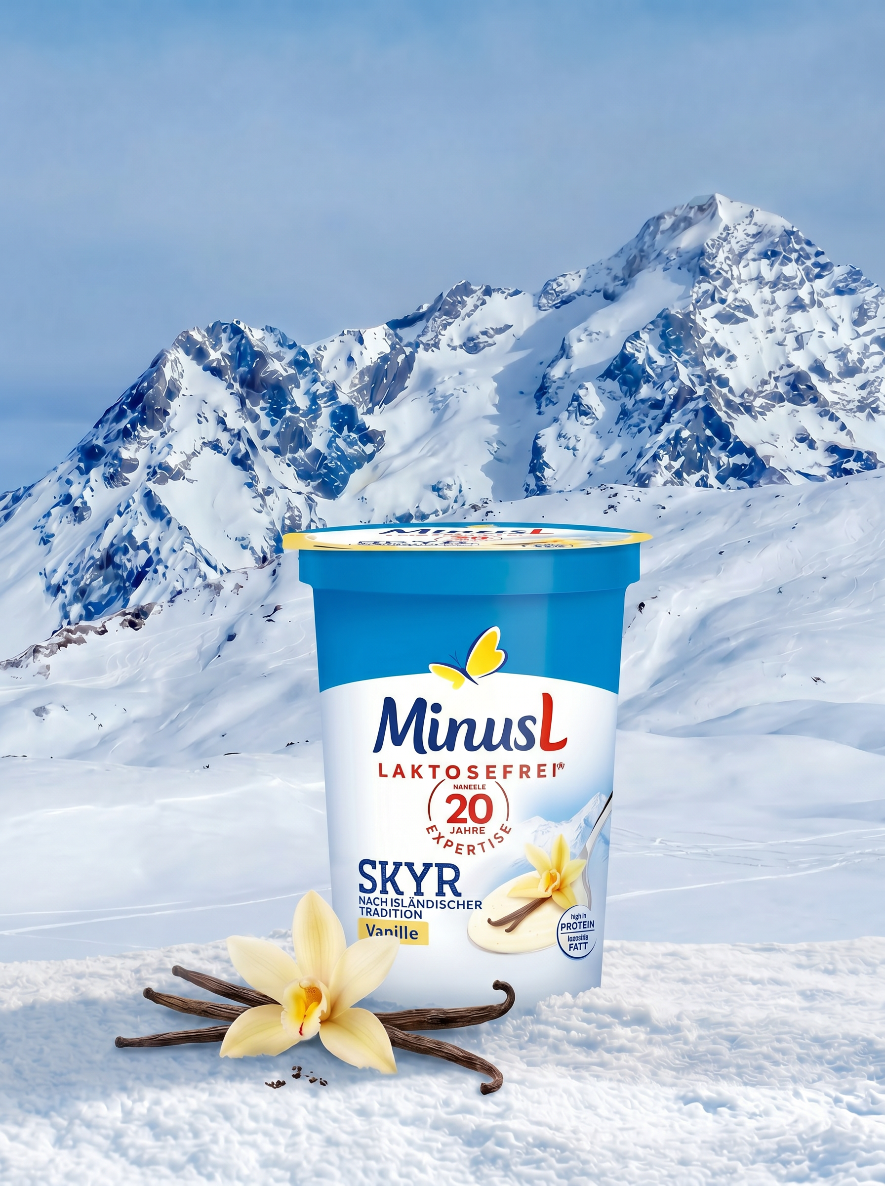 Laktosefreier Skyr Vanille
