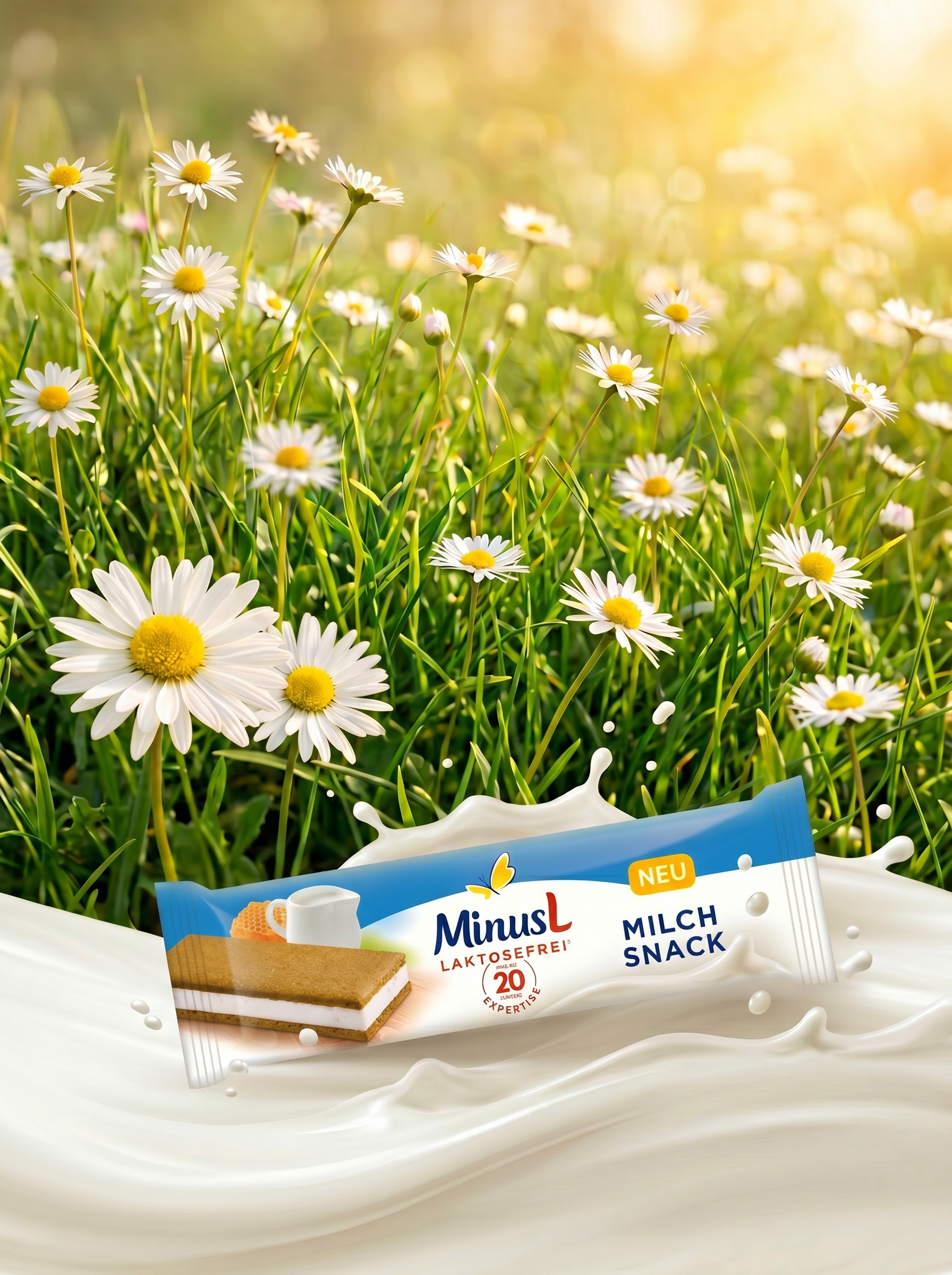 Laktosefreier Milch Snack