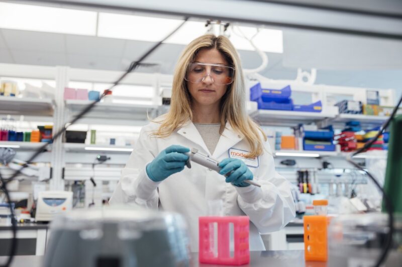 Researcher in a lab