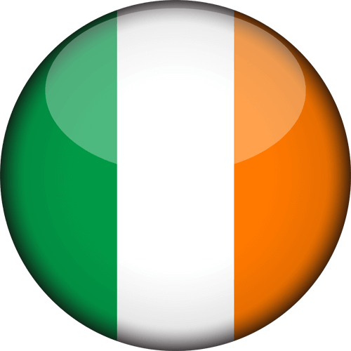 Ireland flag-3d-round-500
