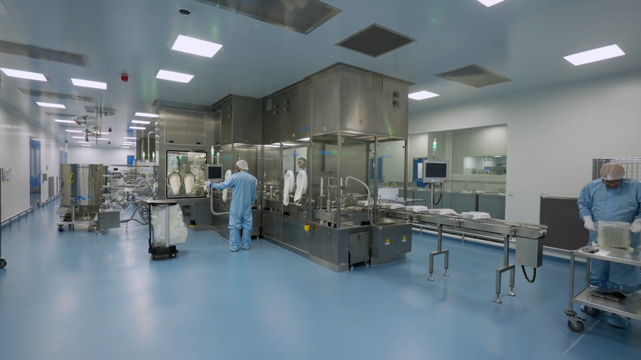 vaccine manufacturing line