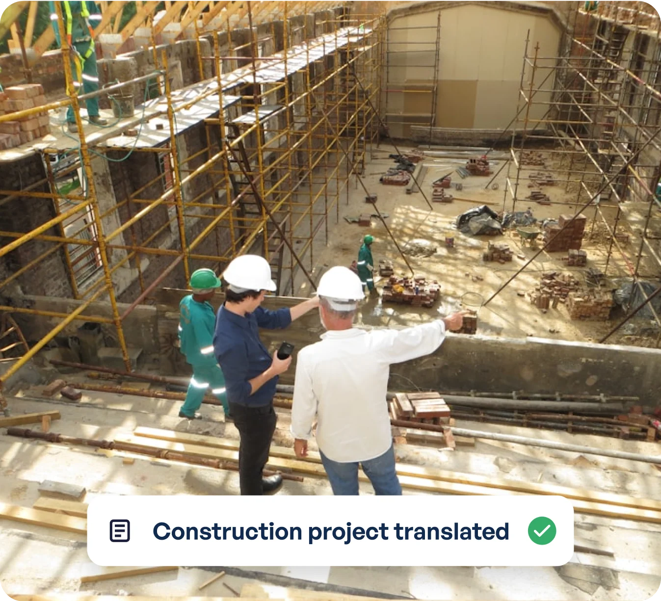 Construction translation services we offer