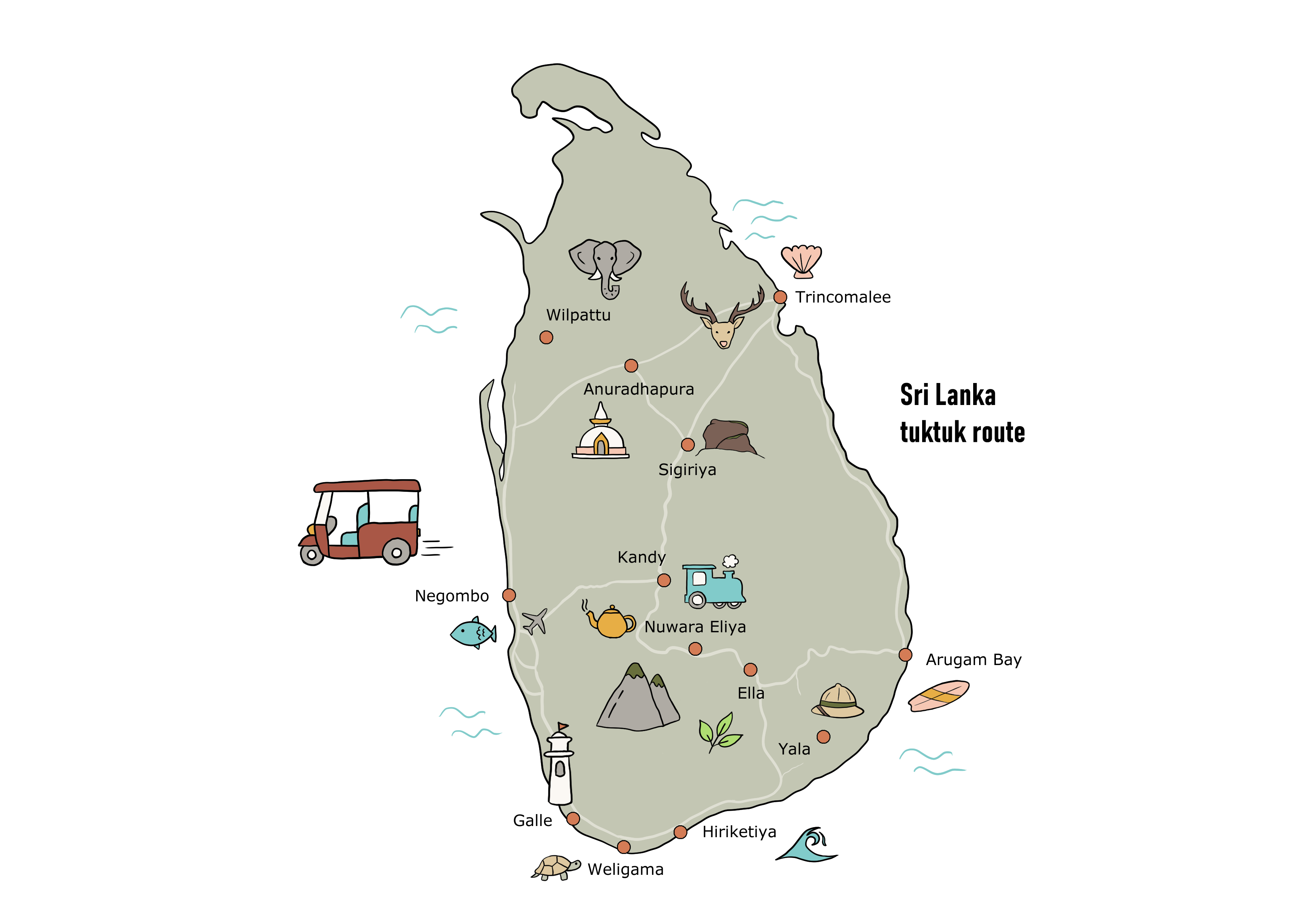 Azie_Sri_Lanka_tuktuk_route