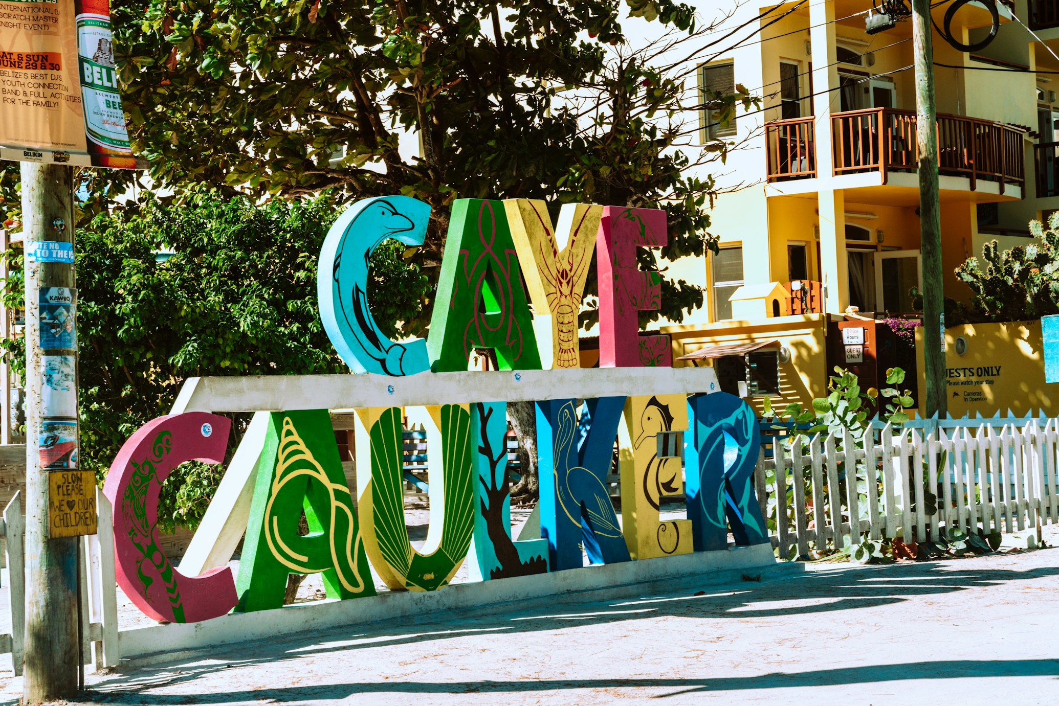 Midden Amerika_Caye Caulker_letters