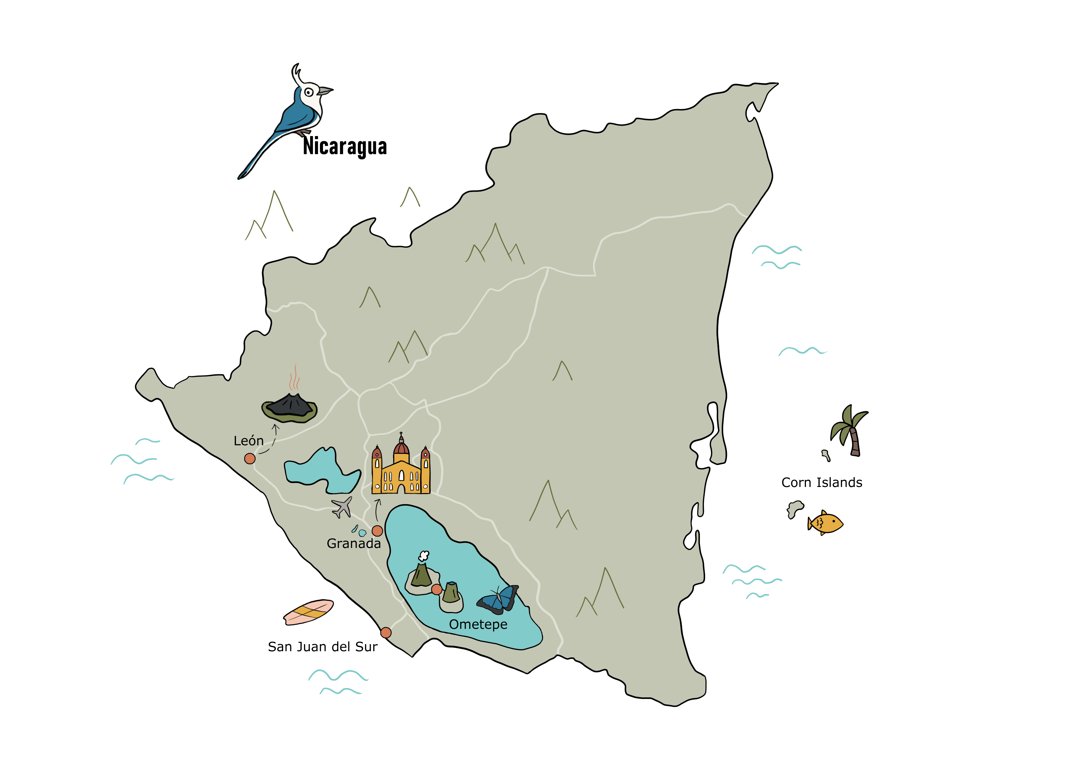 Midden_Amerika_Nicaragua_map