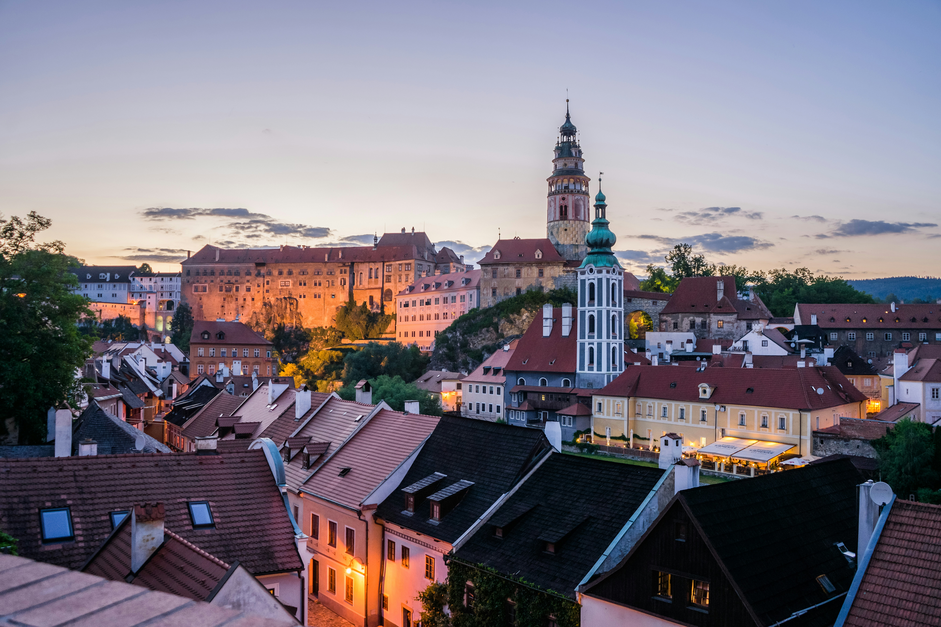 Europa_Tsjechie_Cesky Krumlov_avond