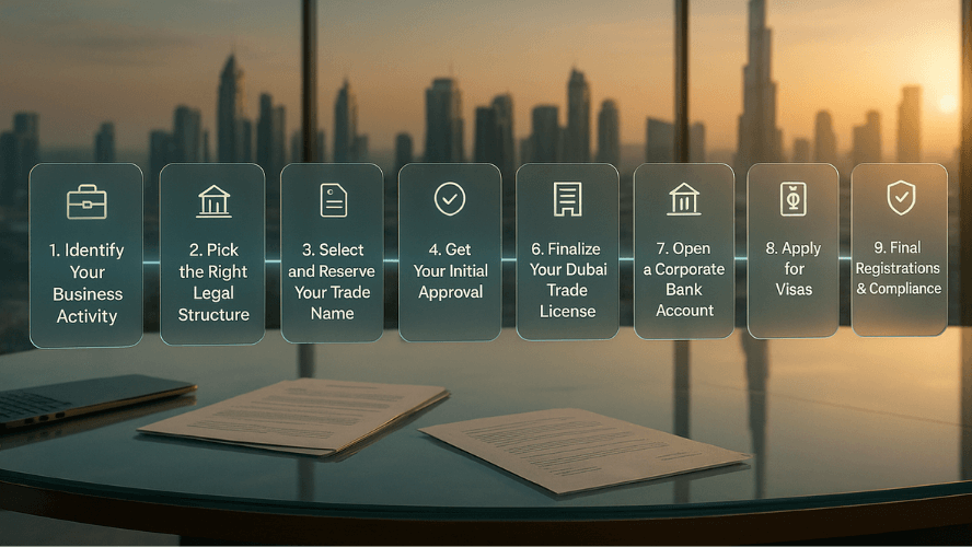 9-Step Dubai Business Setup Process