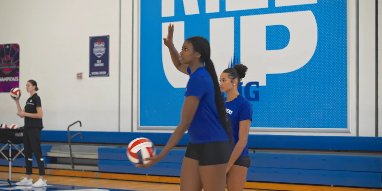Volleyball Serving Drill: Standing