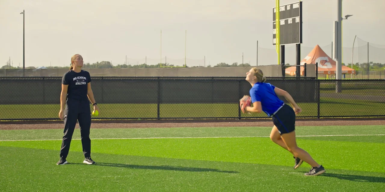 Softball Outfield Drill: Get Behind the Ball