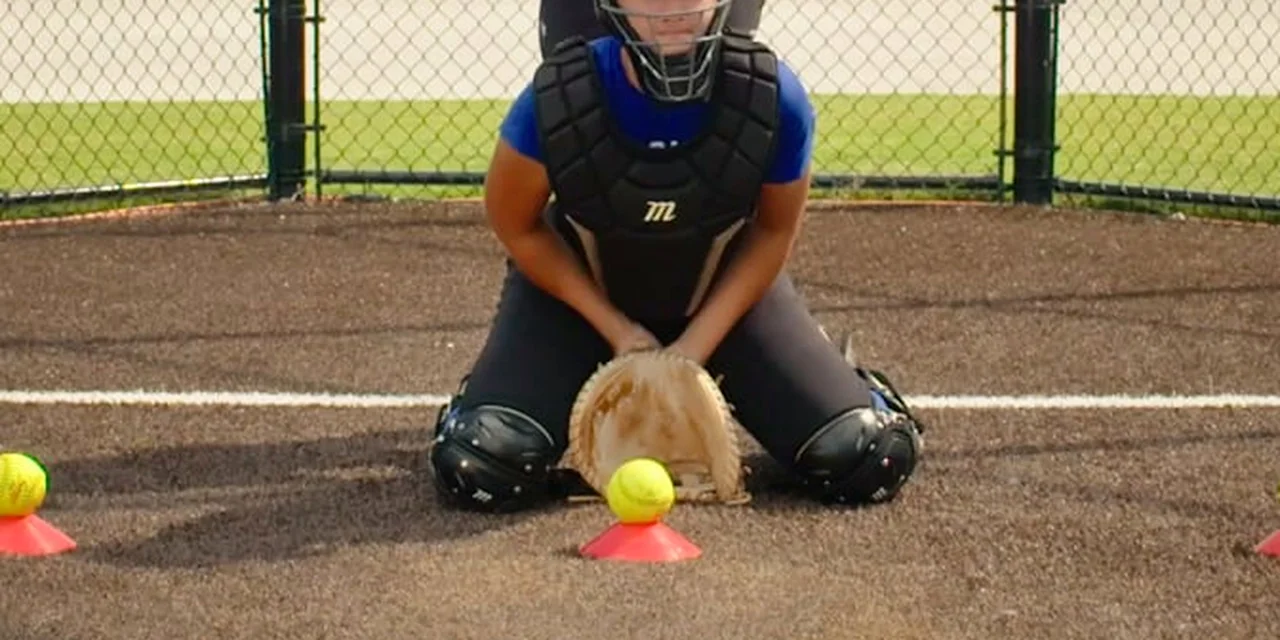 Softball Catching Drill: Lateral Blocking