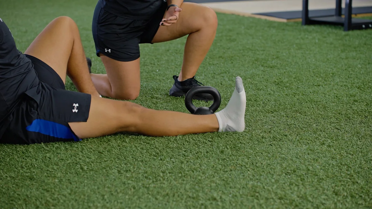 Maintenance Exercise: Leg Lift Over Kettlebell