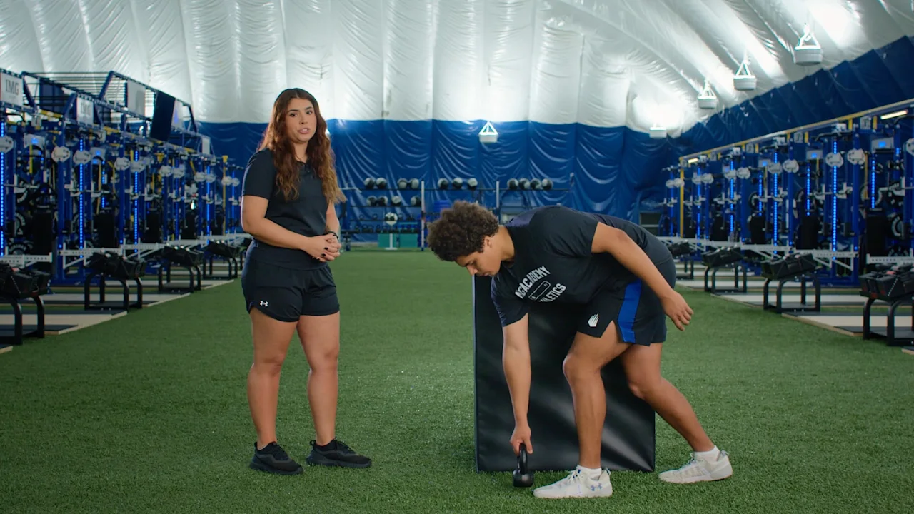 Maintenance Exercise: Kettlebell Rotation with Foam Against Wall