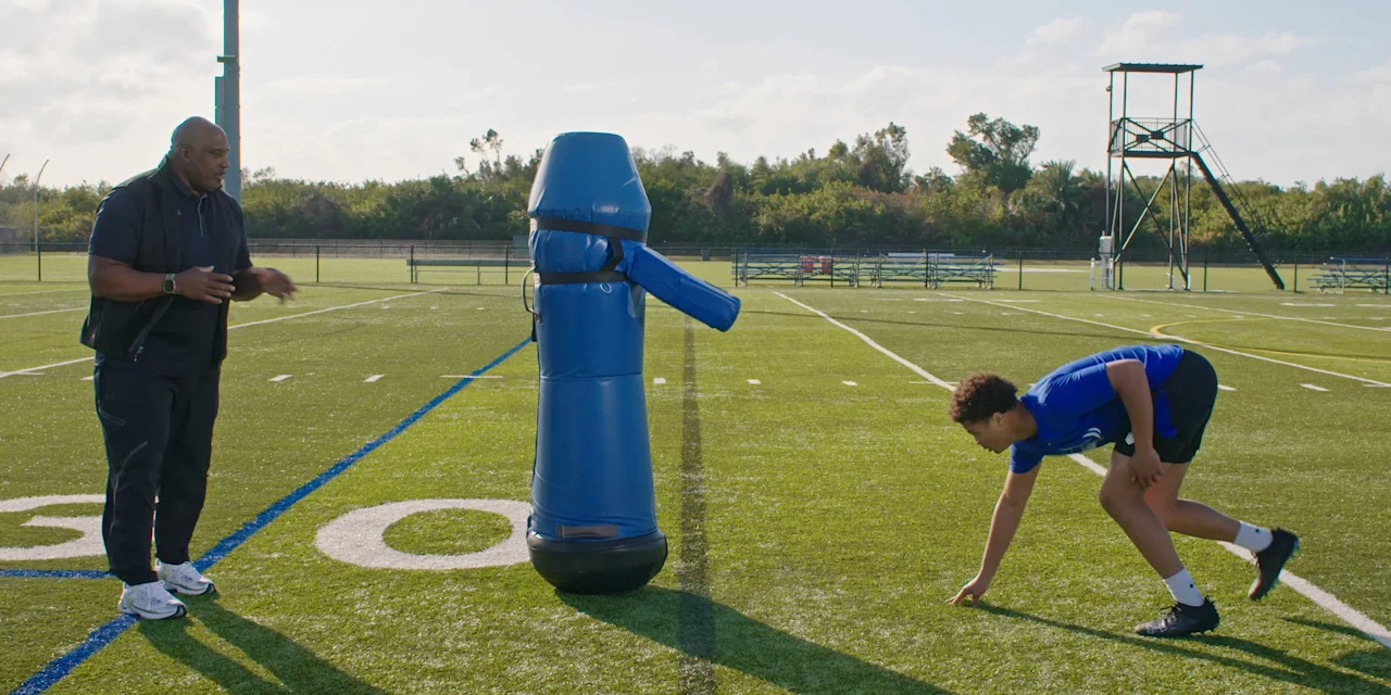 Football Drill for Pass Rushers: Chop Rip