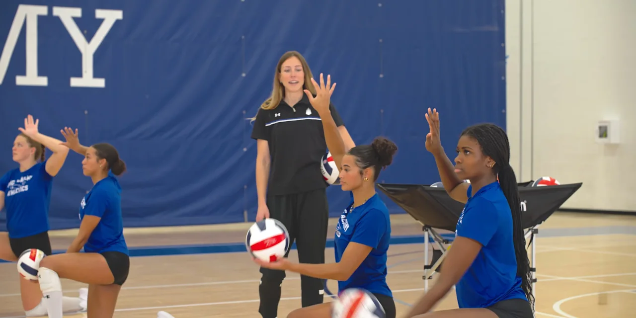 Volleyball Serving Drill: One Knee
