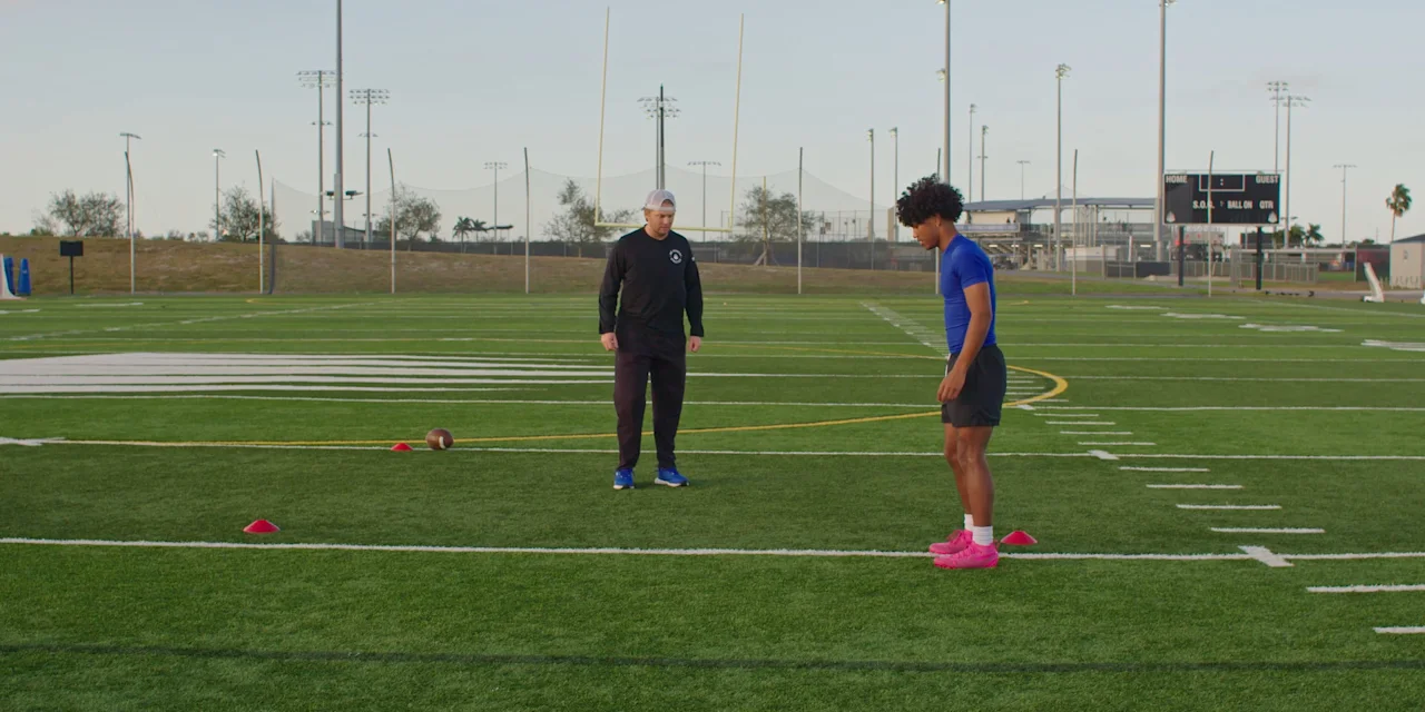 Football Drill for Wide Receivers: Top of Route
