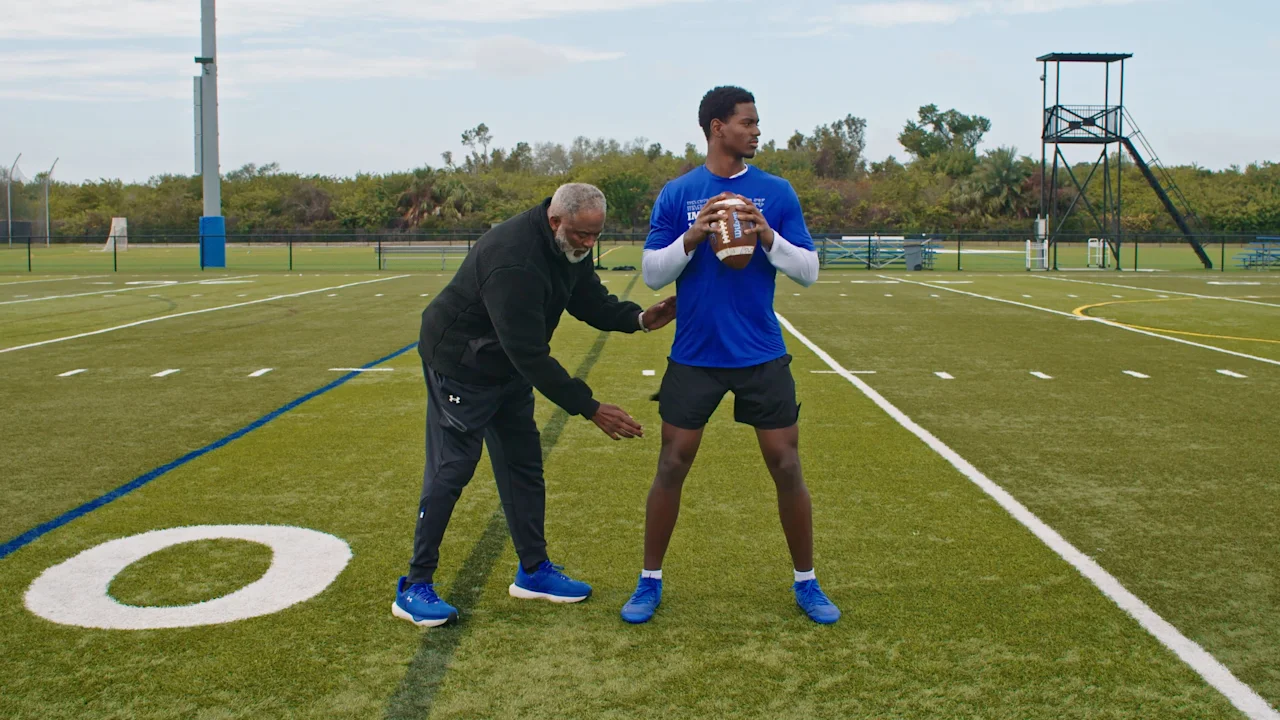 Football Drill for Quarterbacks: Base