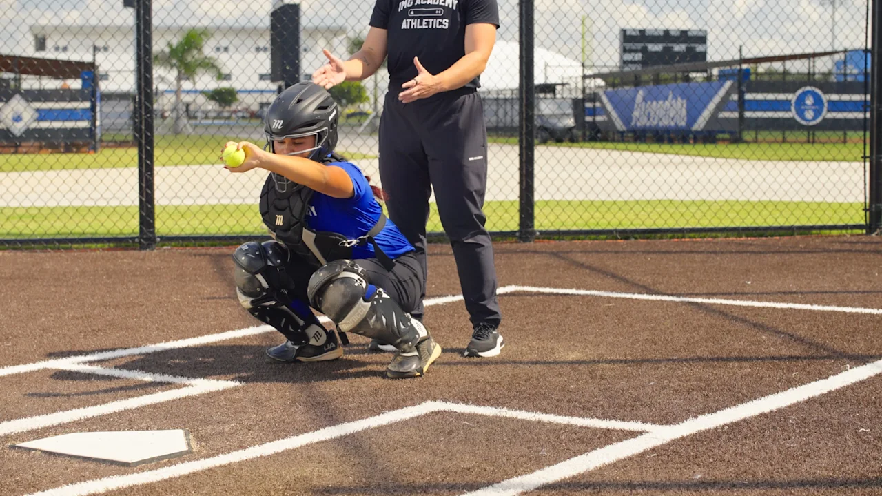 Softball Drill for Catchers: Tennis Ball Framing