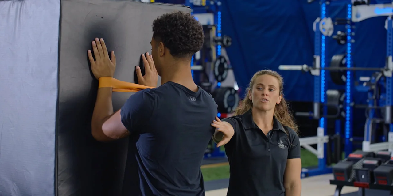 Shoulder Impingement Exercise: Banded Clocks