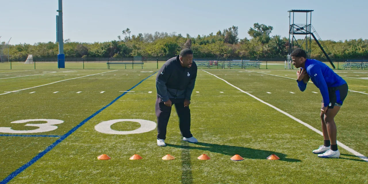 Football Drill for Running Backs: Cones