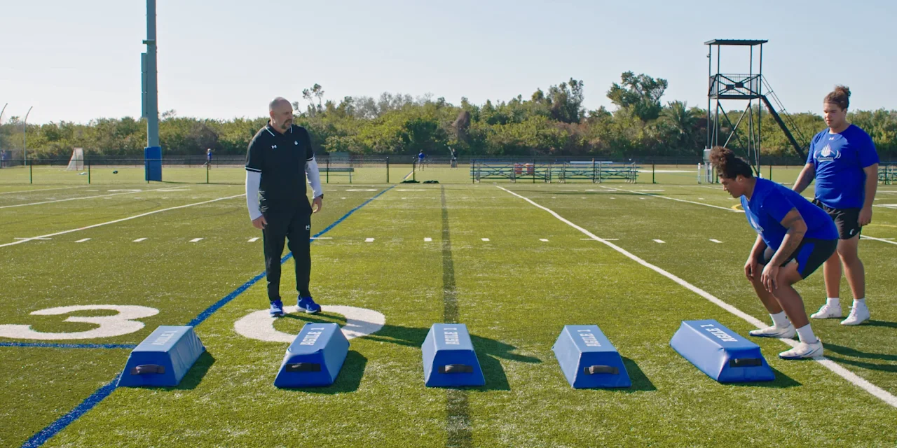 Football Drill for Offensive Linemen: Footwork