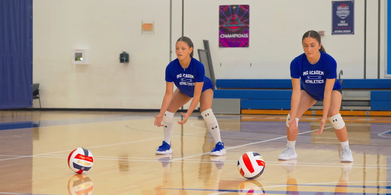 Volleyball Defense Drill: Sprawl Progression