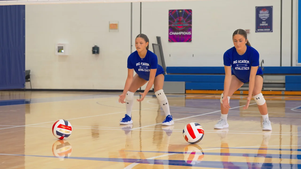 Volleyball Defense Drill: Sprawl Progression