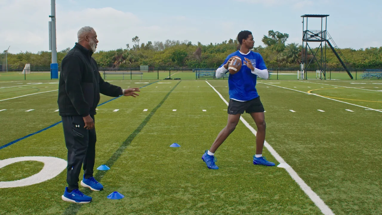 Football Drill for Quarterbacks: Lava