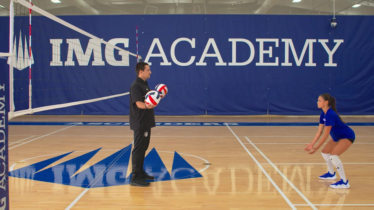 Volleyball Defense Drill: Partner Pursuit