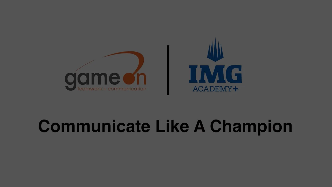 Communicate Like a Champion: An Introduction
