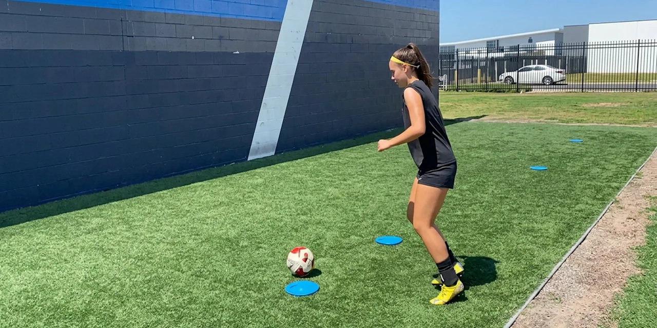 Soccer First-Touch Drill: Pass Forward Without a Partner