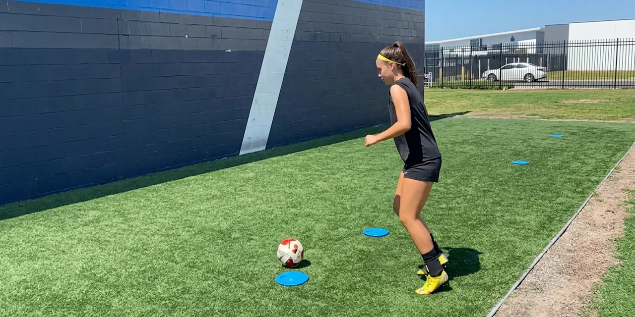 Soccer First-Touch Drill: Pass Forward Without a Partner