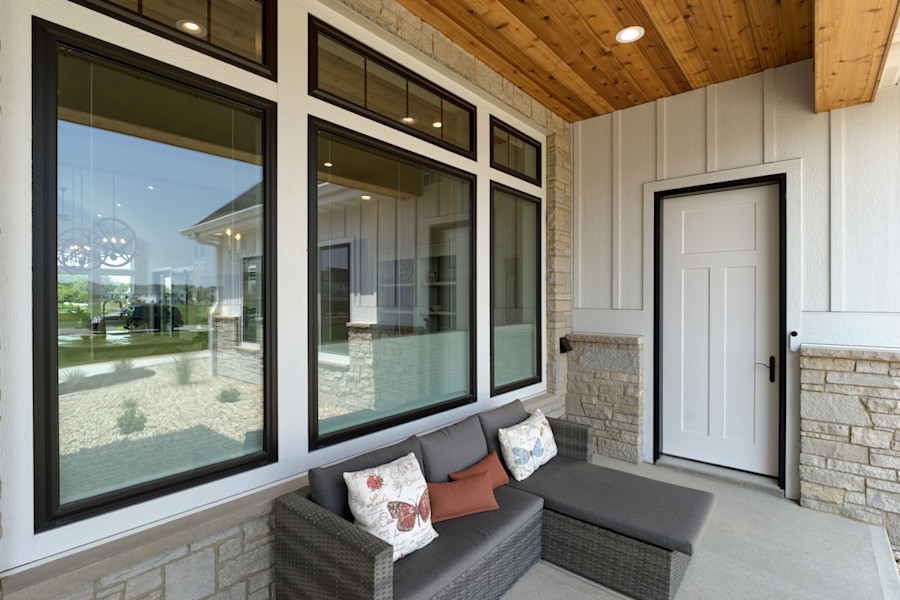 Image of windows with white trim 