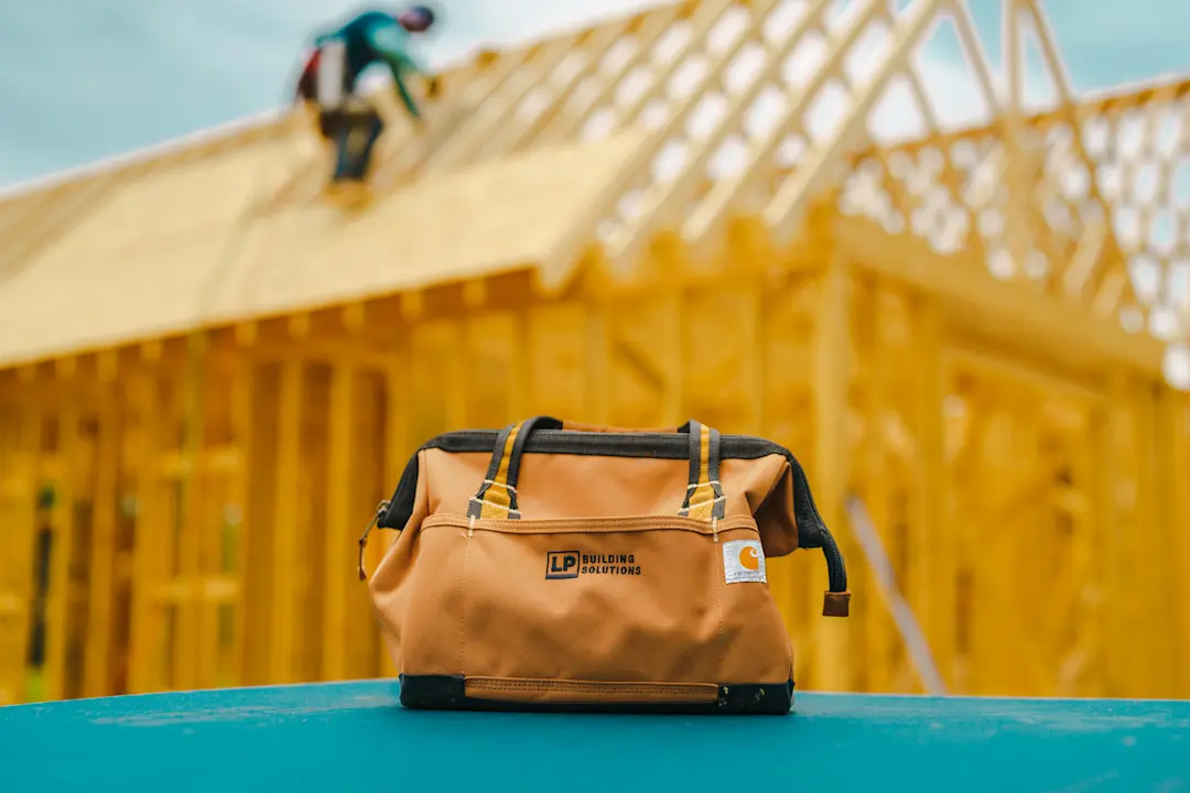 Image of an LP branded tool bag