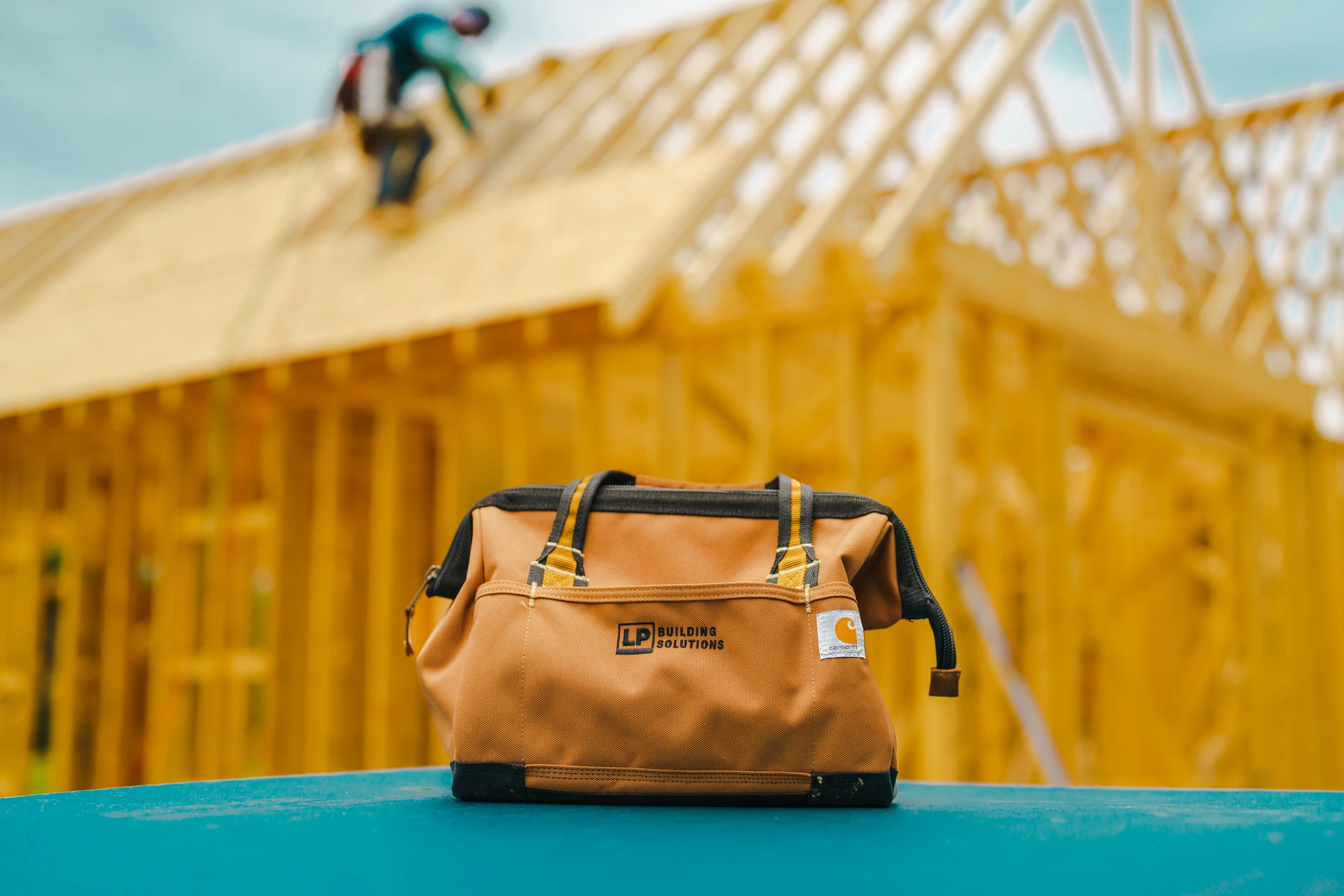 Image of an LP branded tool bag