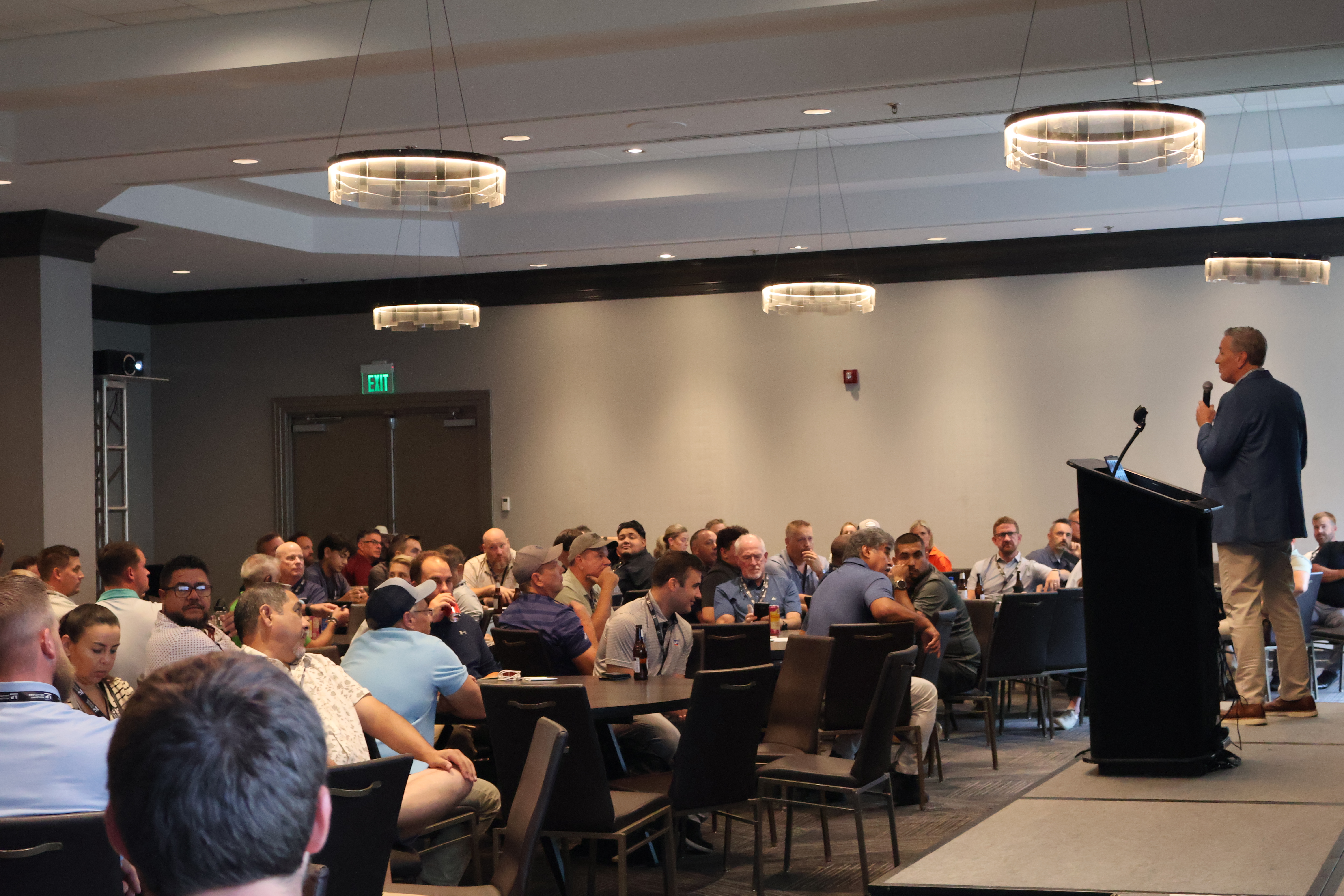 Image of LP team member speaking at the Contractor Summit