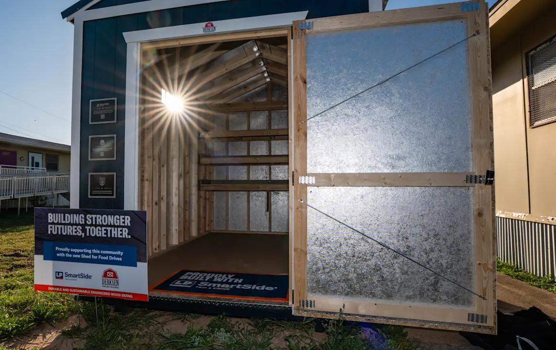 Close up image of shed