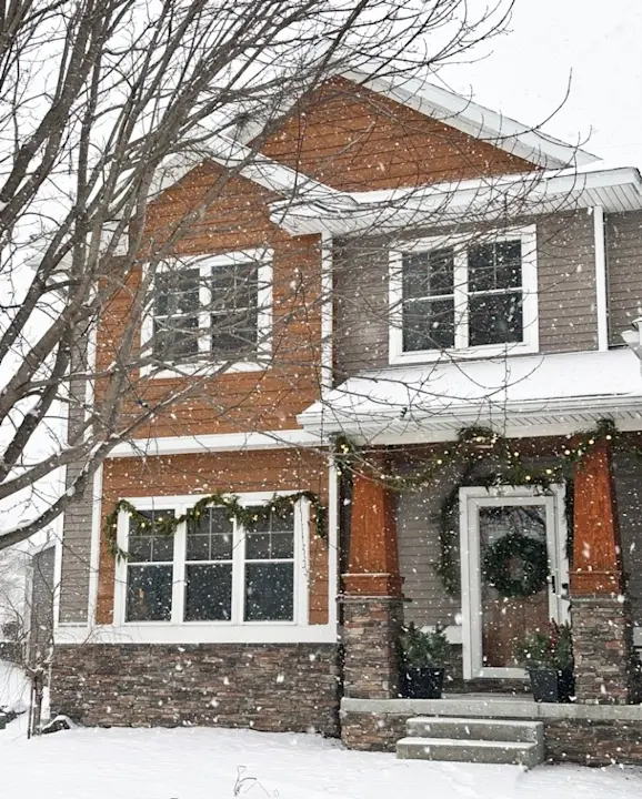 Cedar siding on a house