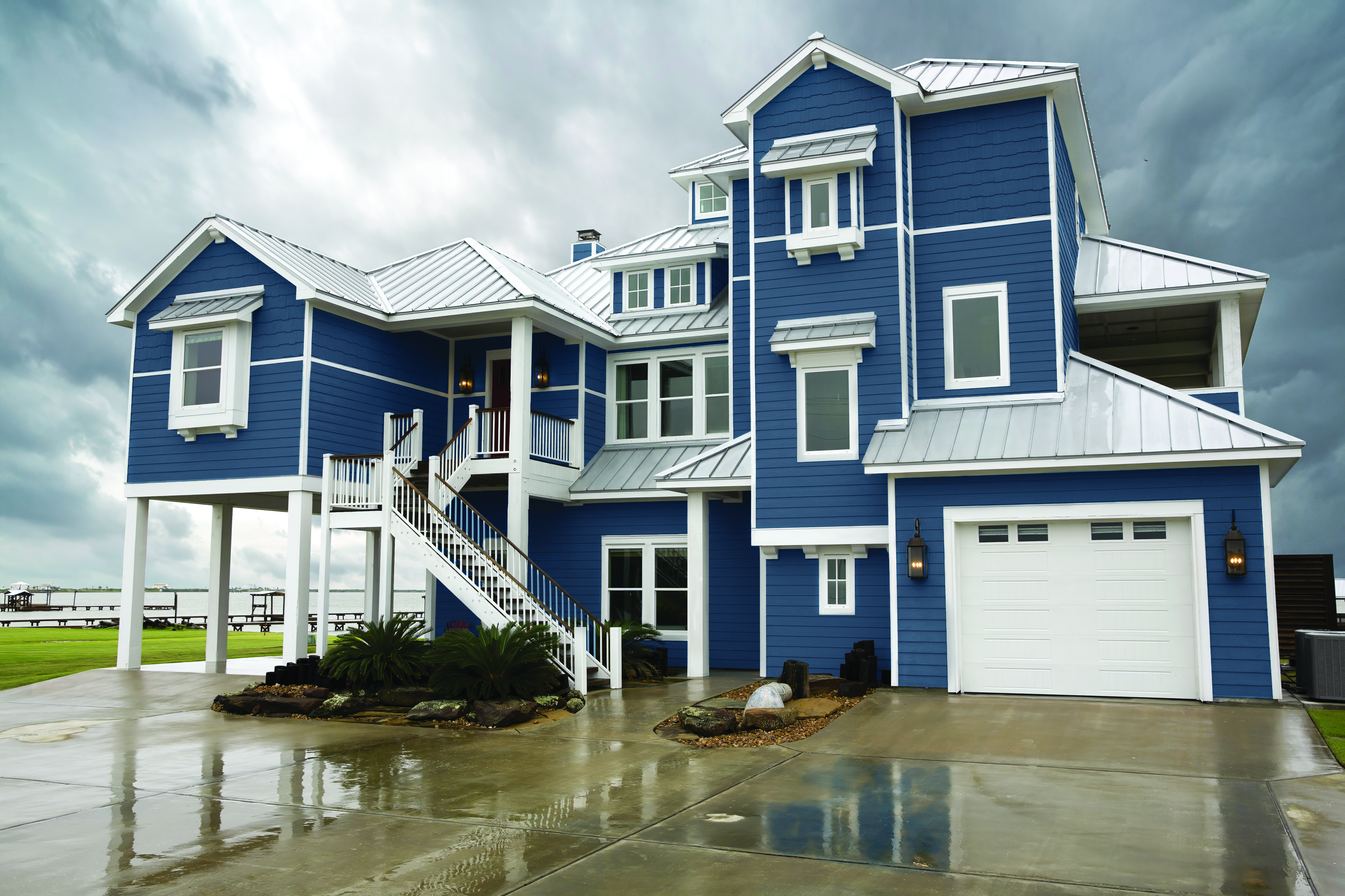 image of a home in cloudy and dark weather