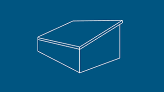illustration of a shed with a shed roof