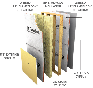 Layers of a V337 - 1-Hour assembly