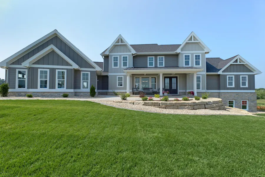 Image of grey siding on a home