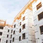 flameblock installed on building