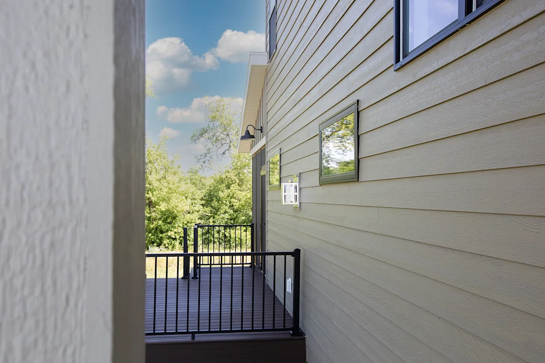 Home exterior with Timberland Suede siding