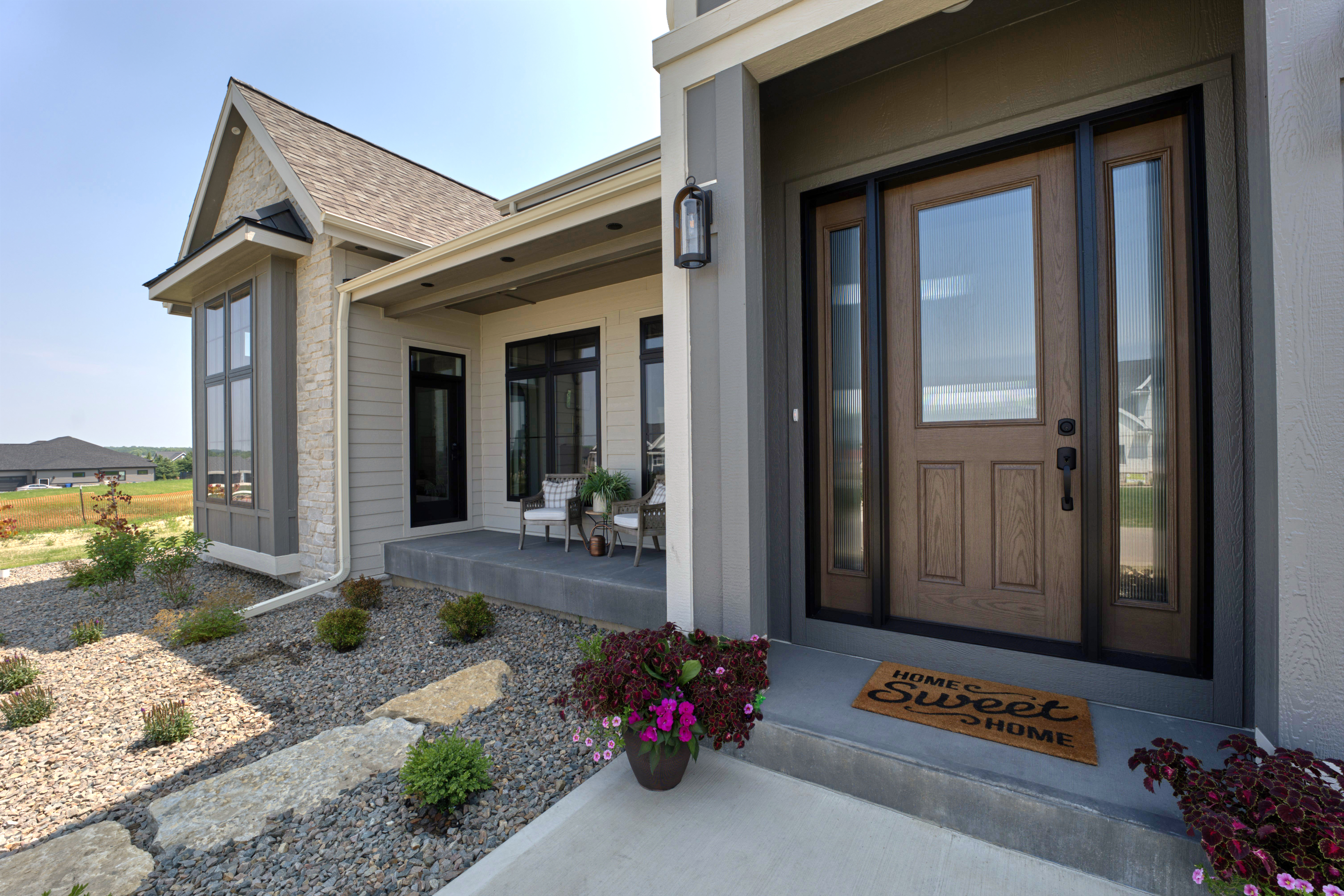 close up image of a home
