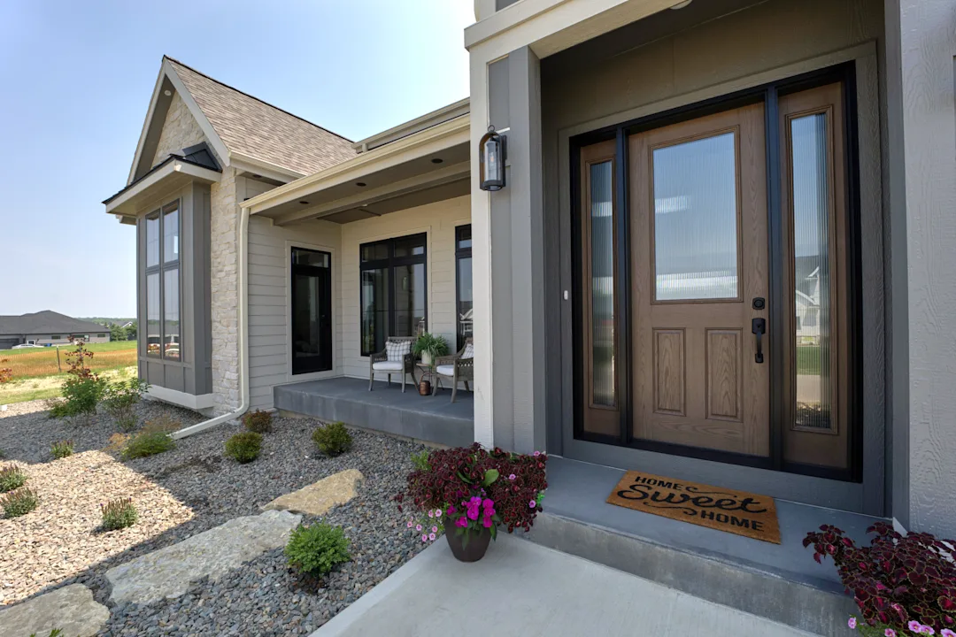 close up image of a home