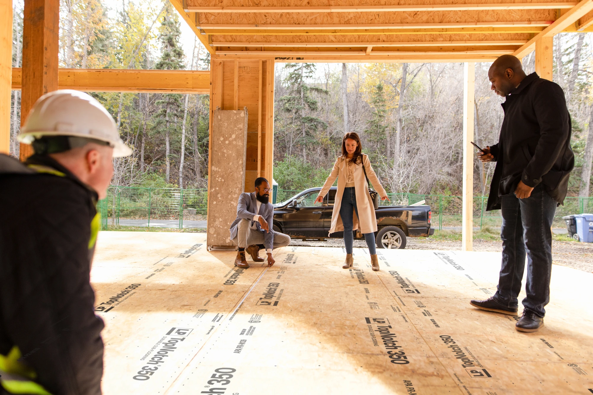 man and woman standing on lp structural solutions