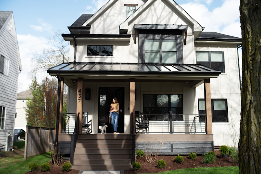image of current modern LP siding on a home