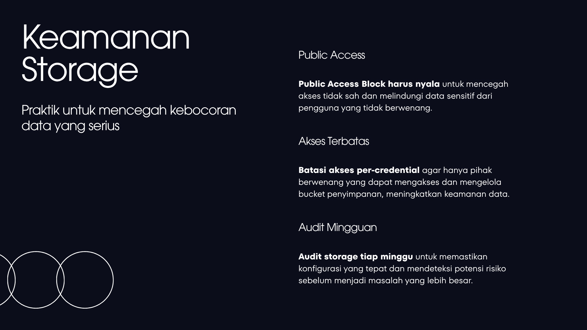Keamanan Object Storage - Bucket Publik Membocorkan Backup
